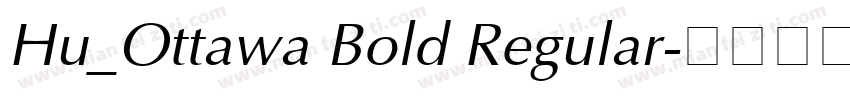 Hu_Ottawa Bold Regular字体转换